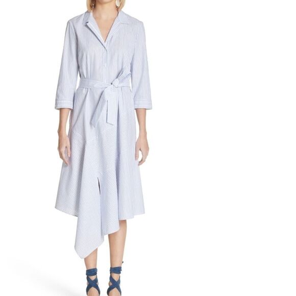 Lafayette 148 Casimir Shirt Dress Hankerch… - Picture 1 of 10